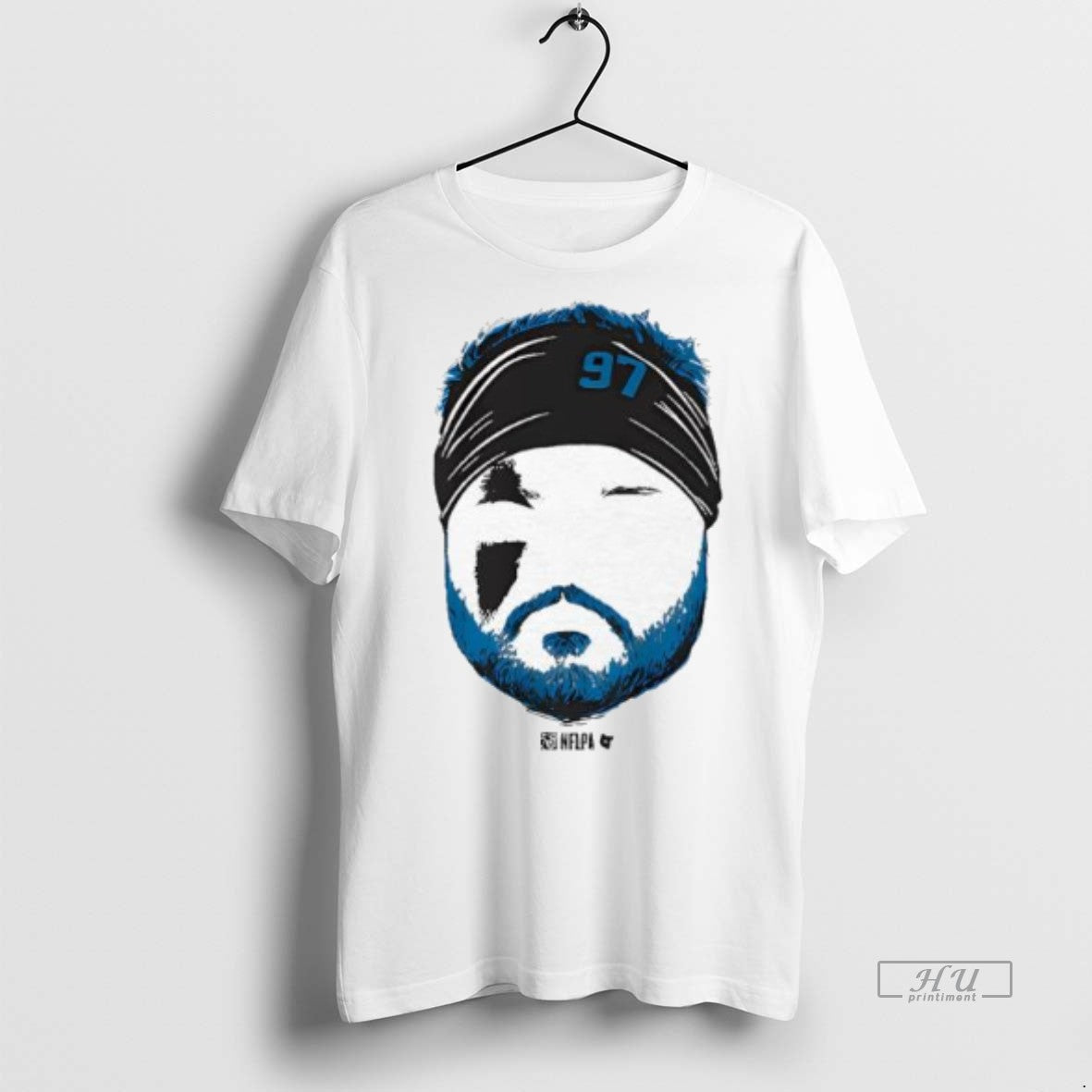 Officials Aidan Hutchinson Blank Face Number 97 Premium Tee Shirt Sweater