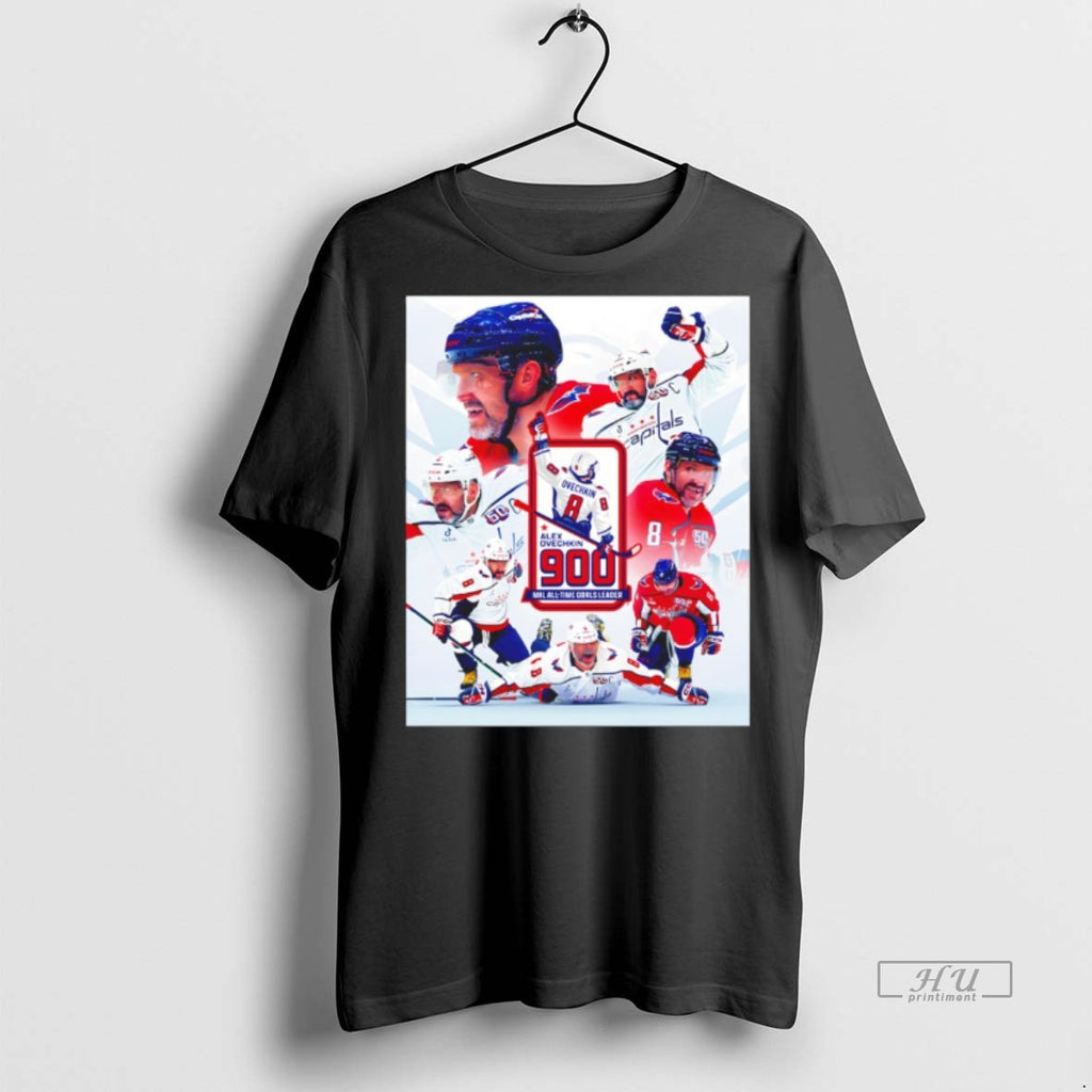 Officials Alex Ovechkin 900 Goals Nhl All Time Goals Leader Premium Tee Shirt Sweater