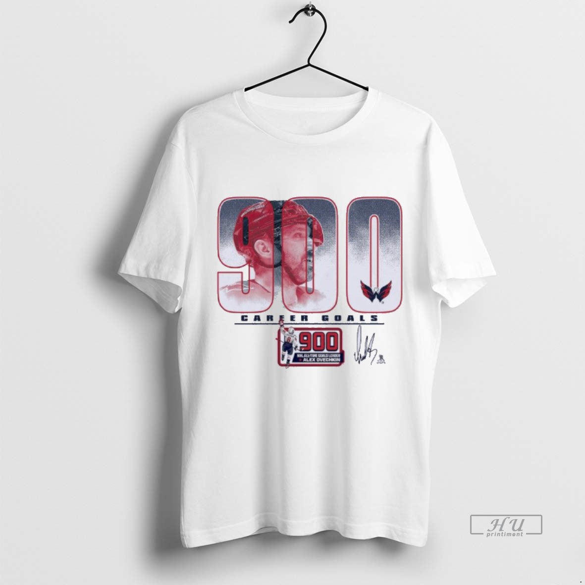 Officials Alexander Ovechkin Washington Capitals 900th Career Goal Premium Tee Shirt Sweater