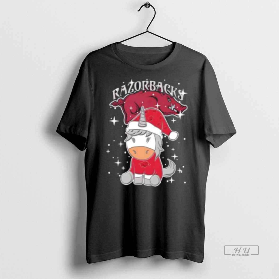 Officials Arkansas Razorbacks Football X Unicorn Merry Christmas Premium Tee Shirt Sweater