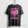 Officials Atlanta Falcons Football X Pink Out Pink Ribbon Diamond Heart Premium Tee Shirt Sweater