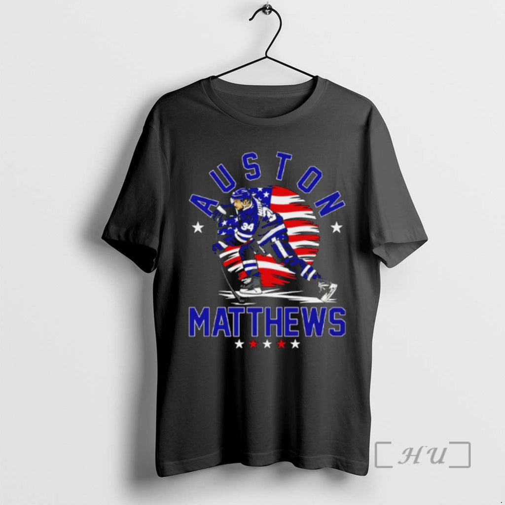 Officials Auston Matthews Toronto Maple Leafs Usa Flag