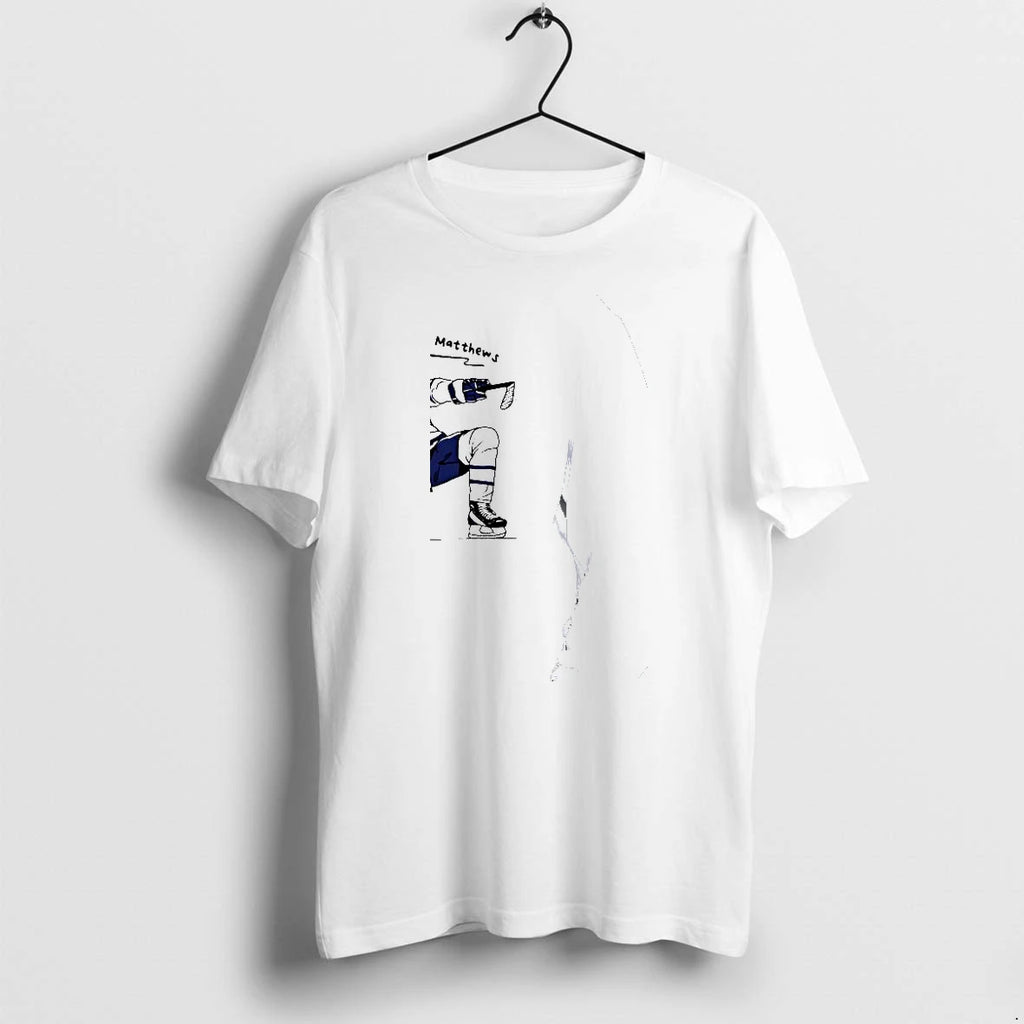 Officials Auston Matthews Toronto Maple Leafs Goal Celebration Hockey Player Illustration Premium T Shirt