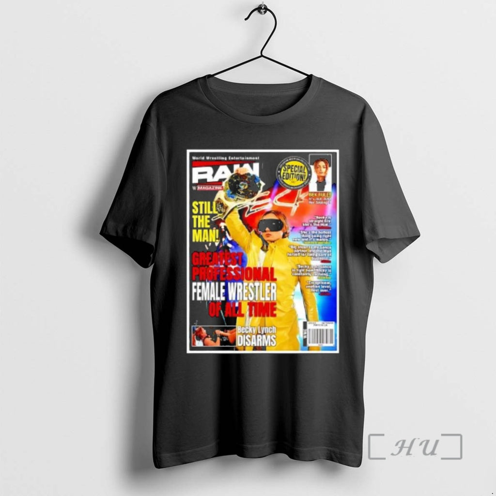 Officials Becky Lynch Magazine Greatest Professional Female Wrestler Of All Time Premium T Shirts Sweater