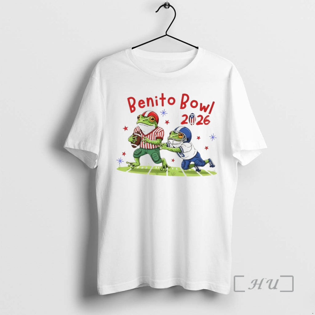 Officials Benito Bowl 2026 Frog Football Funny Game Day Graphic
