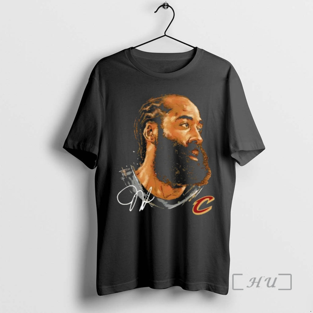 Officials Big Face James Harden Cleveland Cavaliers Portrait Signature