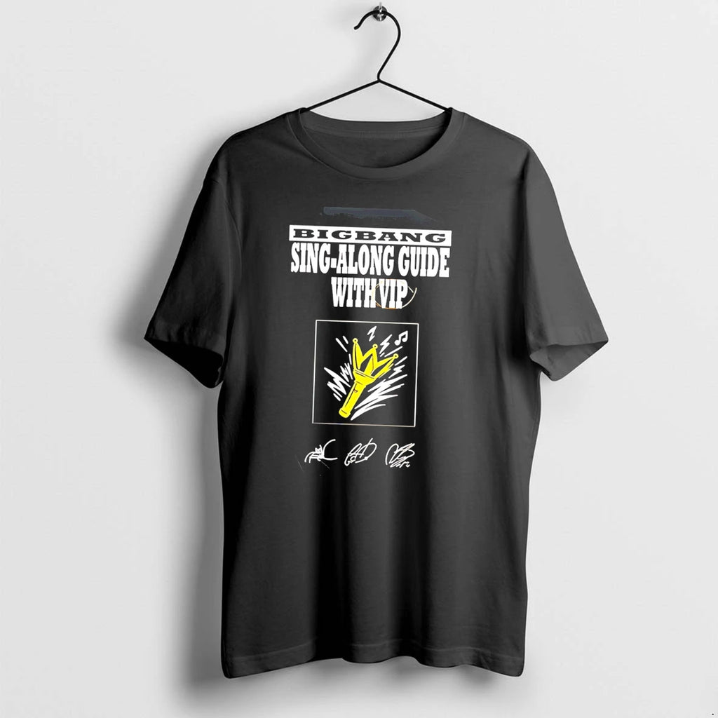 Officials Bigbang 2026 World Tour Sing Along Guide With Vip Tee Premium T Shirt