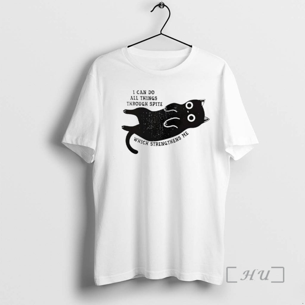 Officials Black Cat I Can Do All Things Through Spite Which Strengthens Me Premium