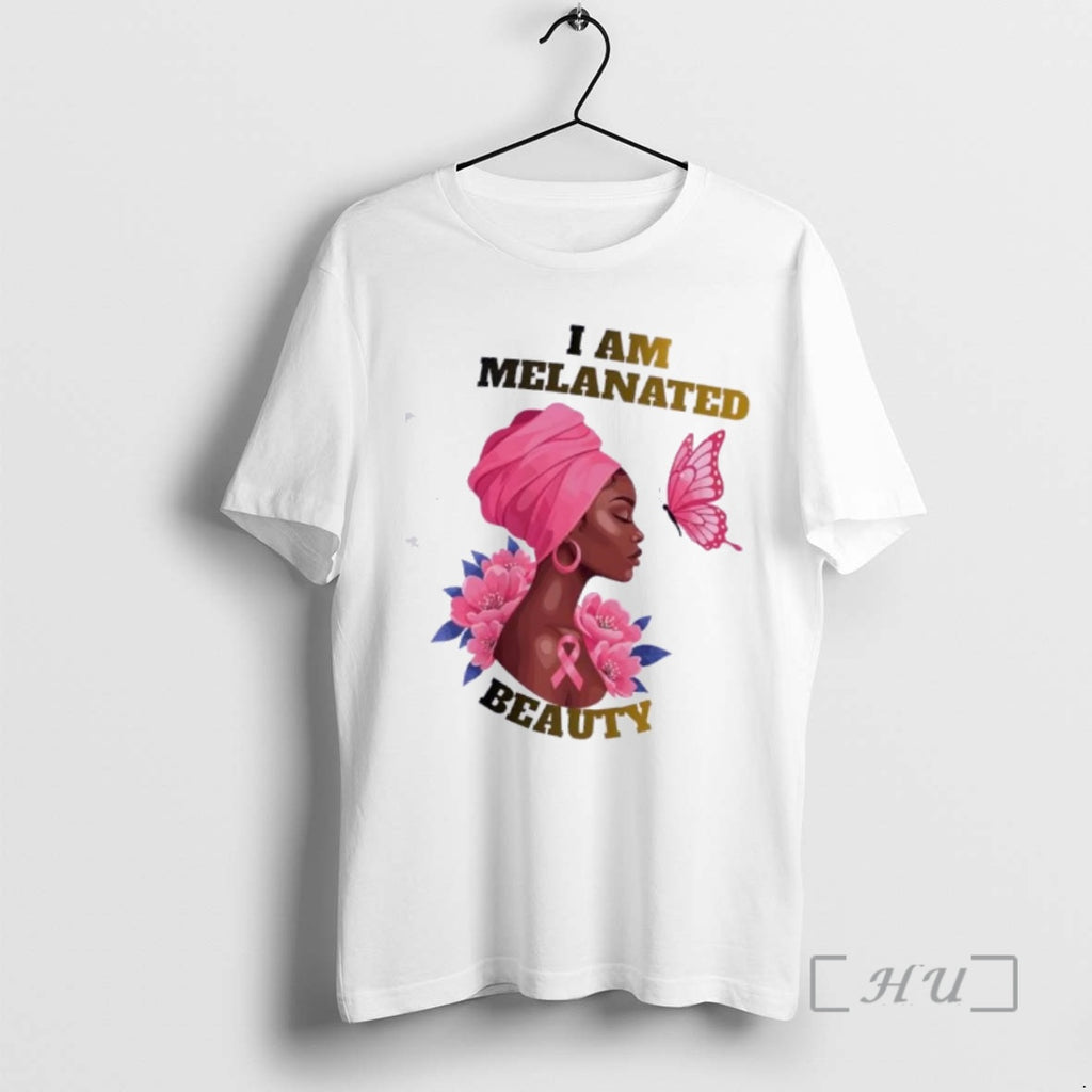 Officials Black Woman Flower Butterfly I Am Melanated Beauty
