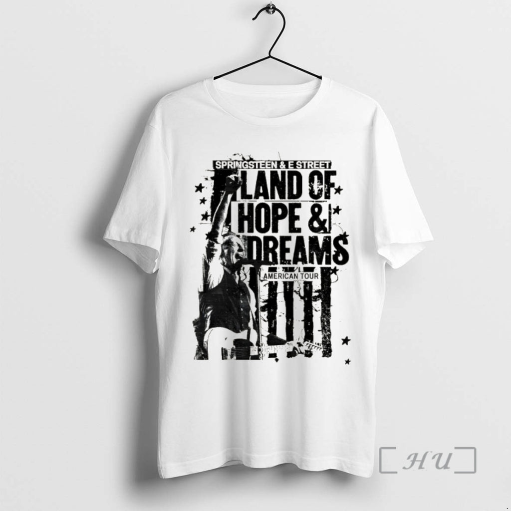 Officials Bruce Springsteen Tour 2026 Land Of Hope And Dreams Tour Premium T Shirts Sweater