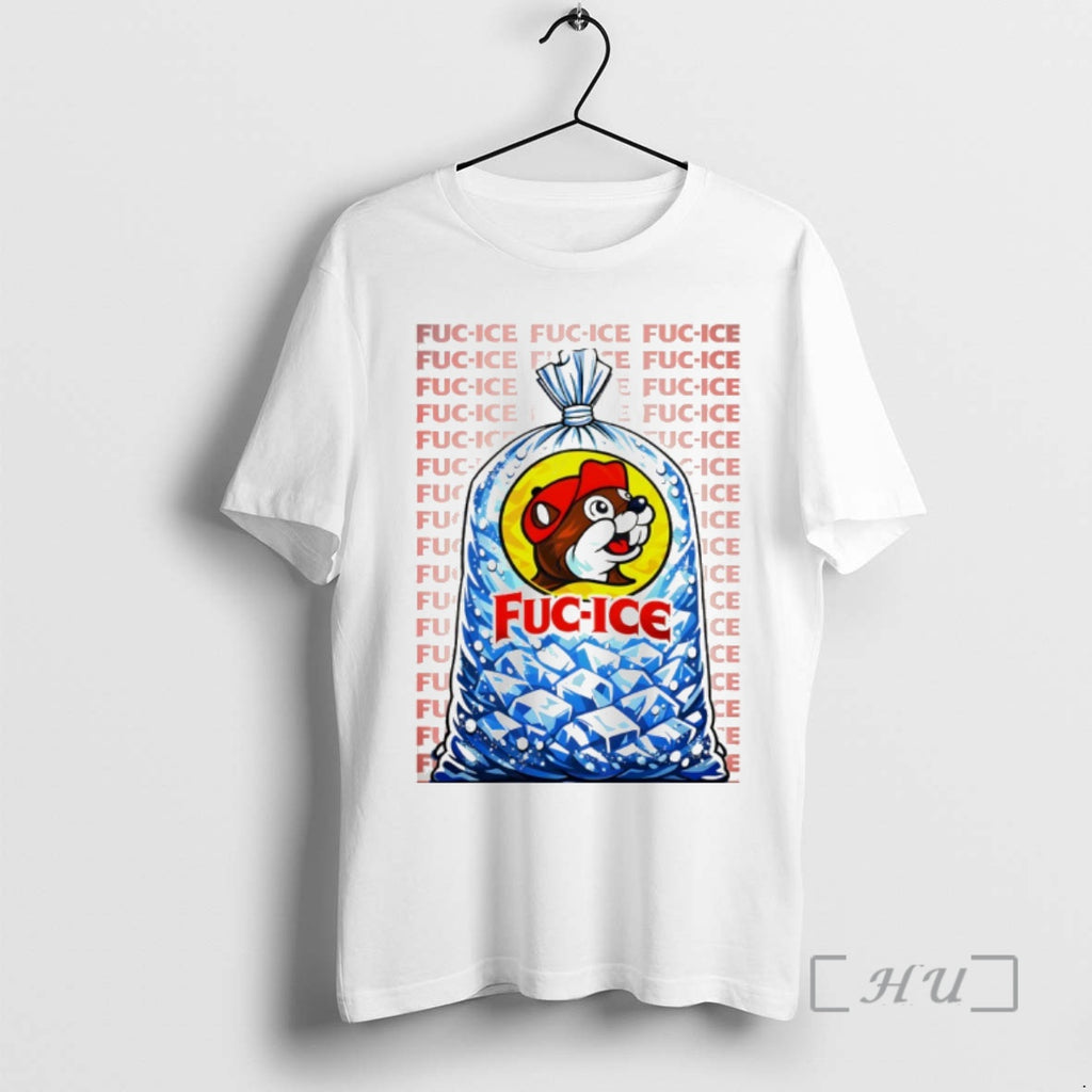 Officials Buc Ees Fuc Ice Anti Ice Parody Logo