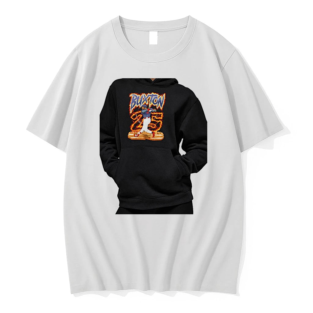 Officials Buxton 25 Fiery Batting Planet Euphoria Baseball Premium T Shirt