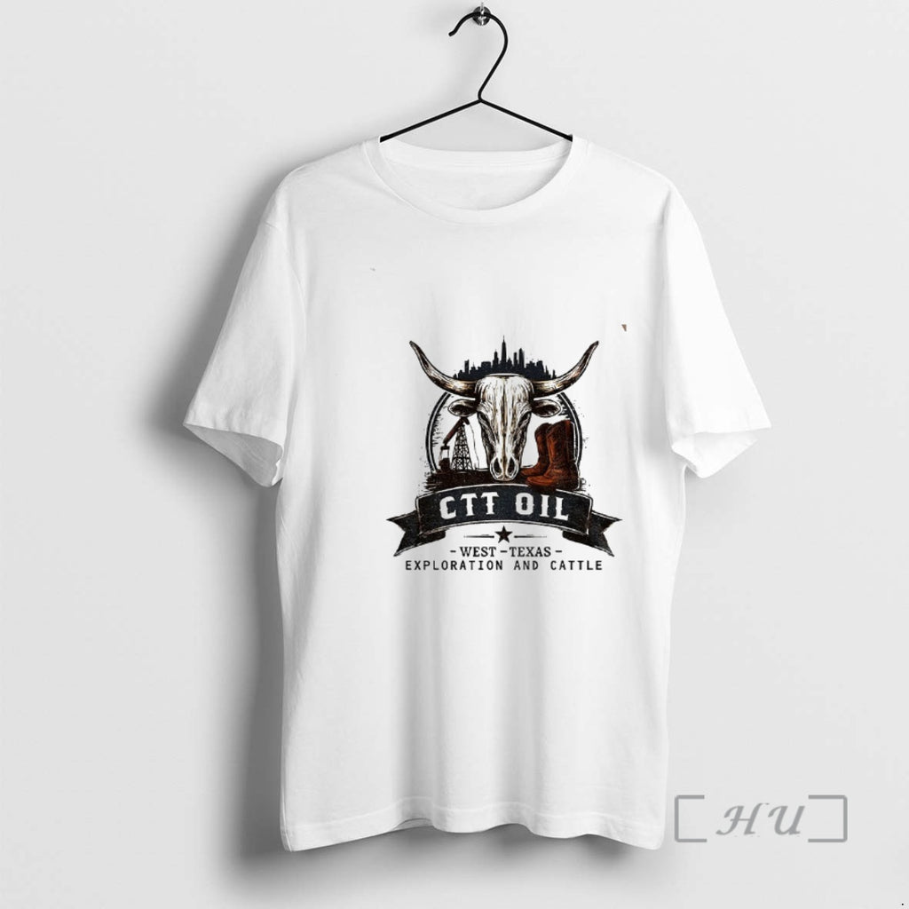 Officials Ctt Oil Exploration And Cattle Ctt Oil Landman West Texas Premium T Shirts Sweater