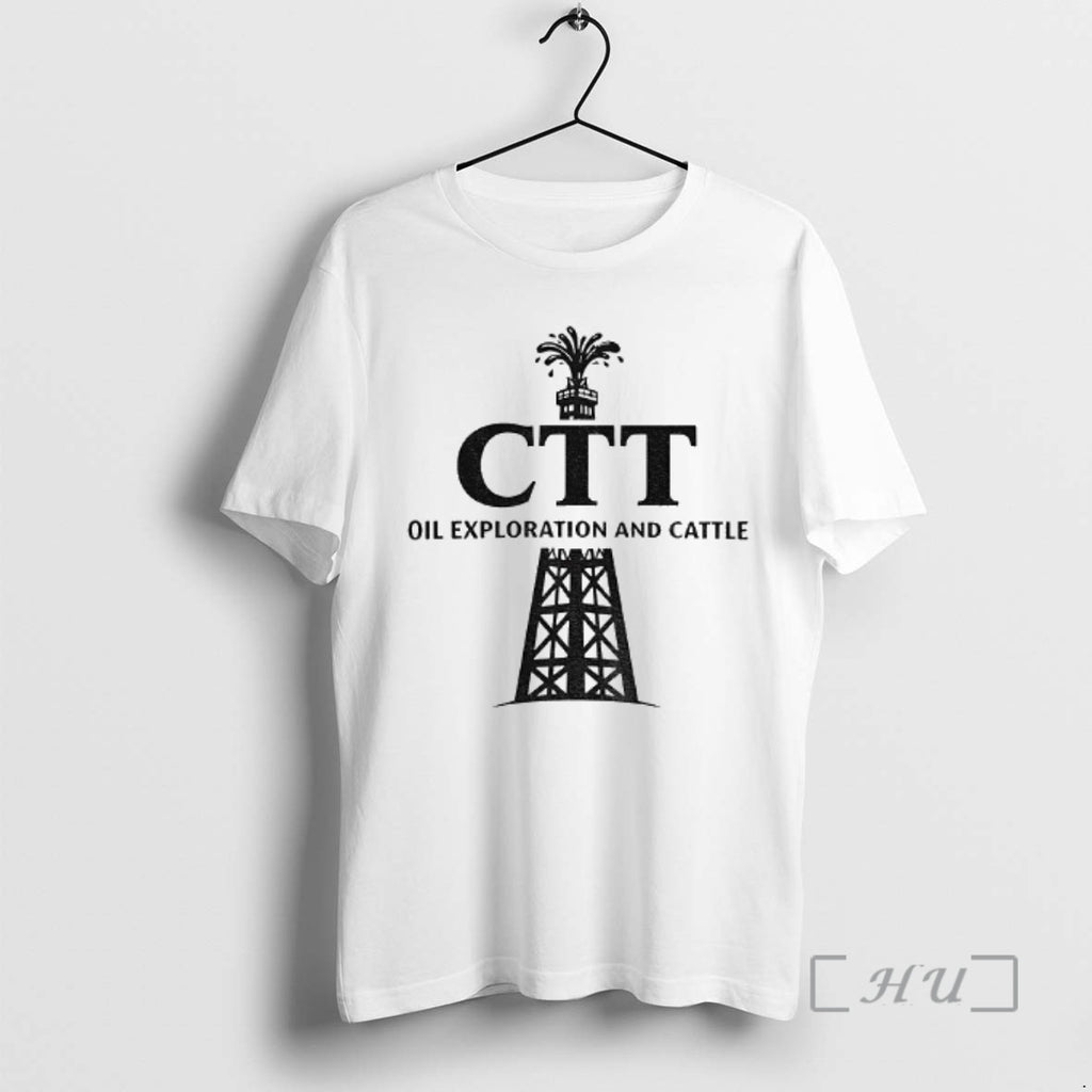 Officials Ctt Oil Exploration And Cattle Oil Derrick Logo