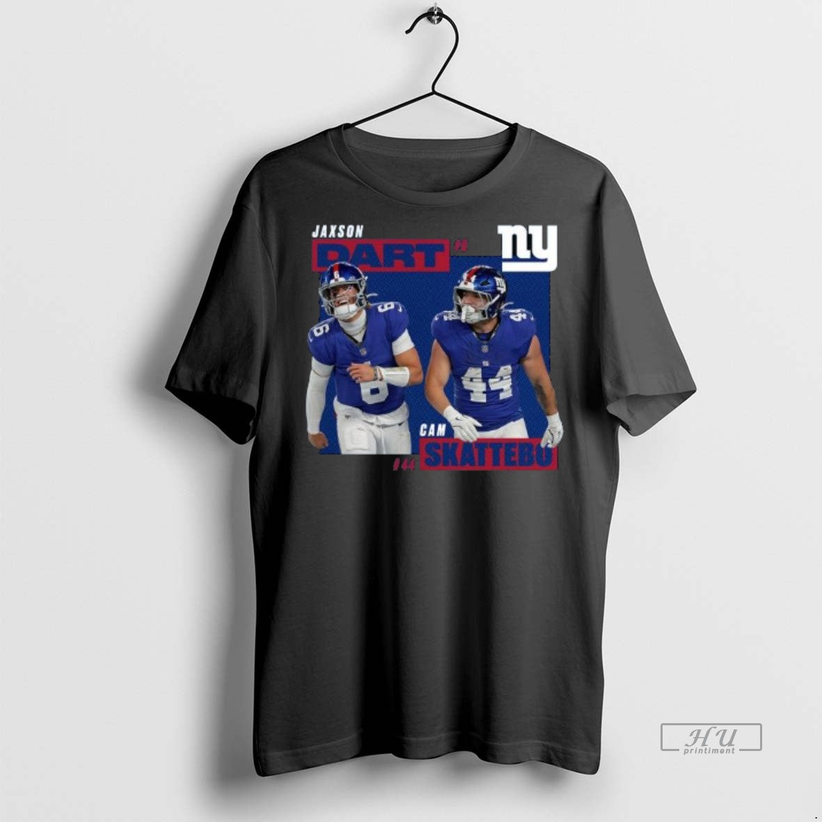 Officials Cam Skattebo Jaxson Dart New York Giants Big Tall Premium Tee Shirt Sweater