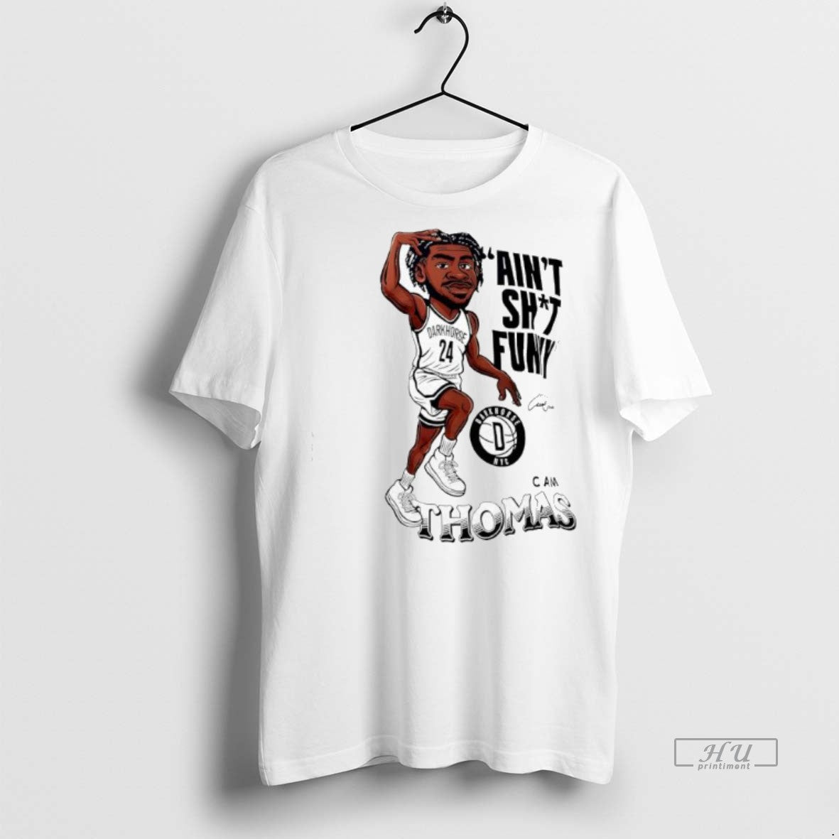 Officials Cam Thomas Number 24 Darkhorse Aint Shit Funny Graphic Premium Tee Shirt Sweater