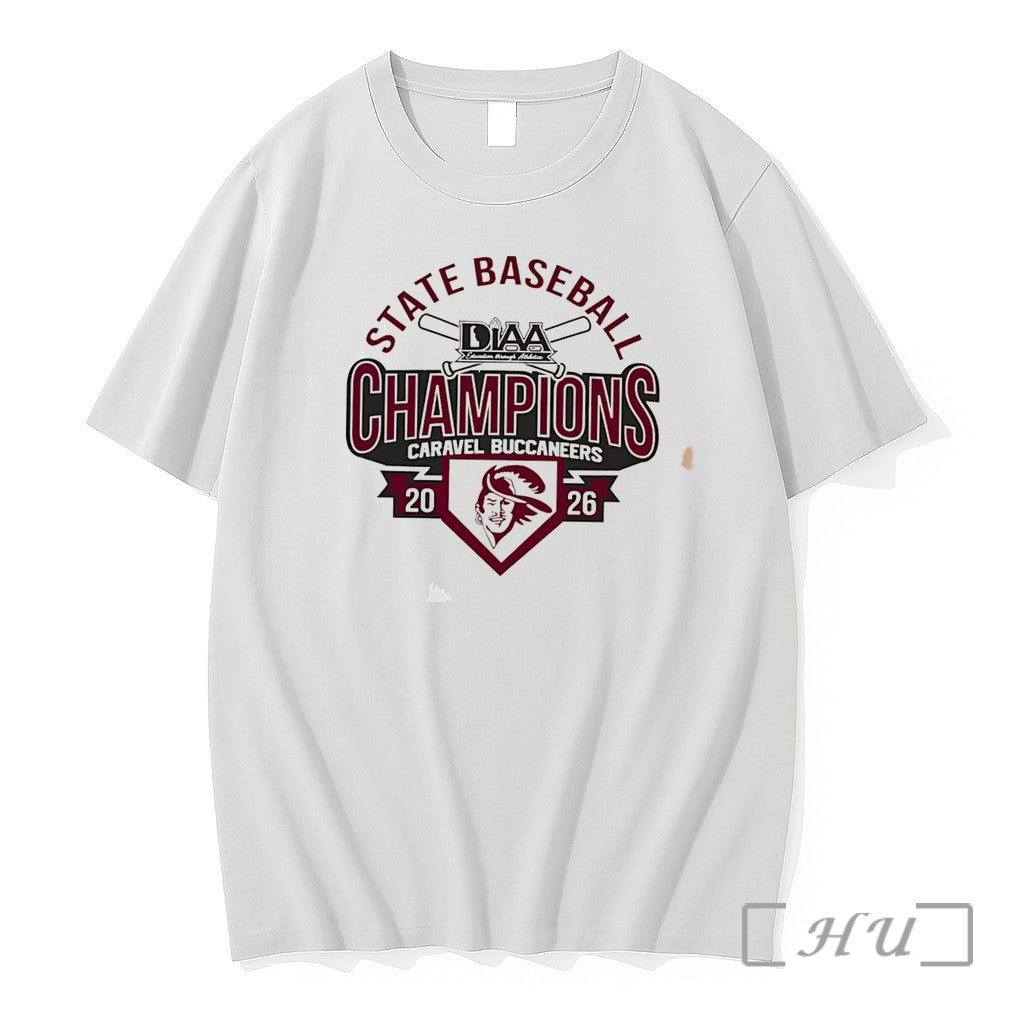 Officials Caravel Buccaneers Diaa Baseball 2026 State Champions Tee Unisex , , , Long Sleeve Tee