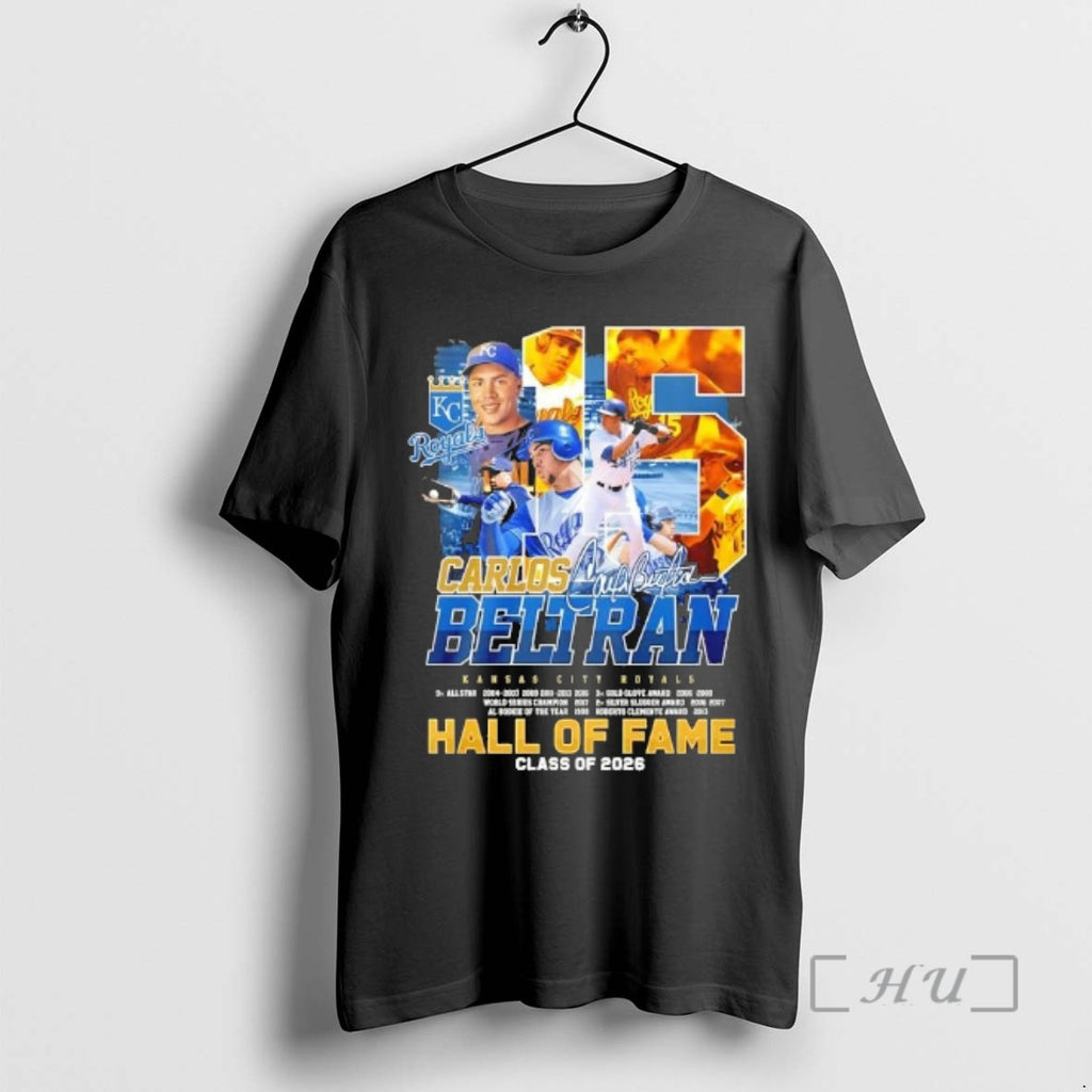 Officials Carlos Beltran Kansas City Royals Hall Of Fame Class Of 2026 Signature Premium