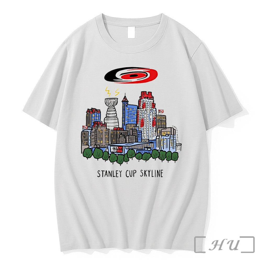 Officials Carolina Hurricanes Hockey Raleigh Cityscape Stanley Cup Skyline 2026 Unisex , , , Long Sleeve Tee