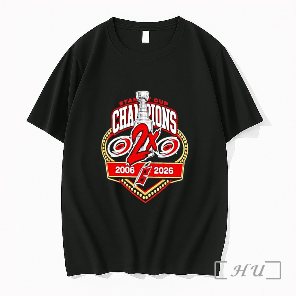 Officials Carolina Hurricanes Nhl 2x Stanley Cup Champions 2006 2026 Unisex , , , Long Sleeve Tee