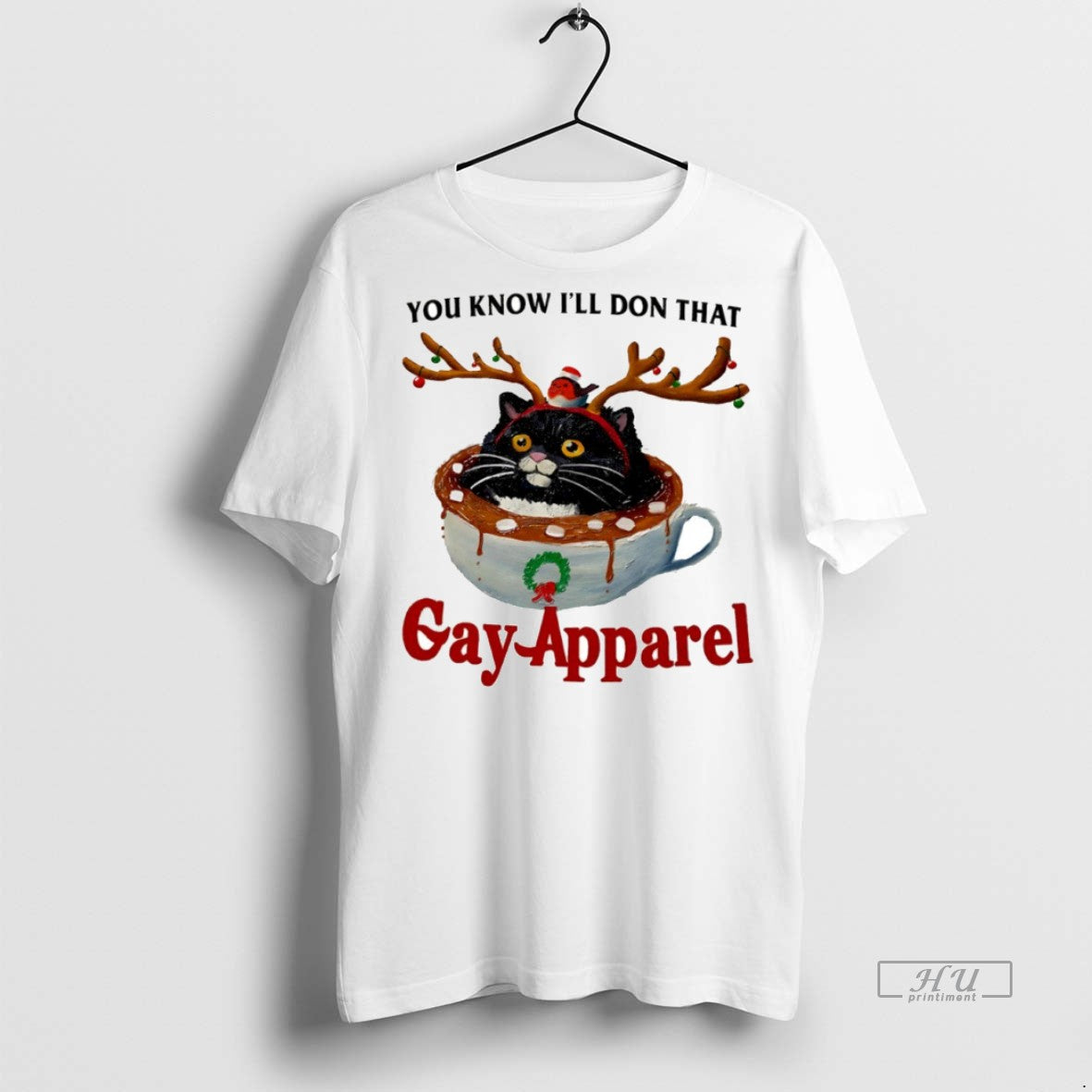 Officials Cat Reindeer You Know Ill Don That Gay Apparel Circle Premium Tee Shirt Sweater