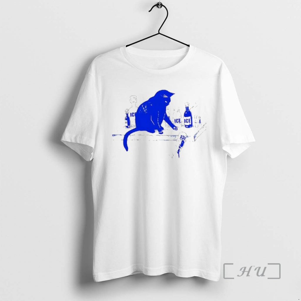 Officials Cat With Ice Bottles Graphic