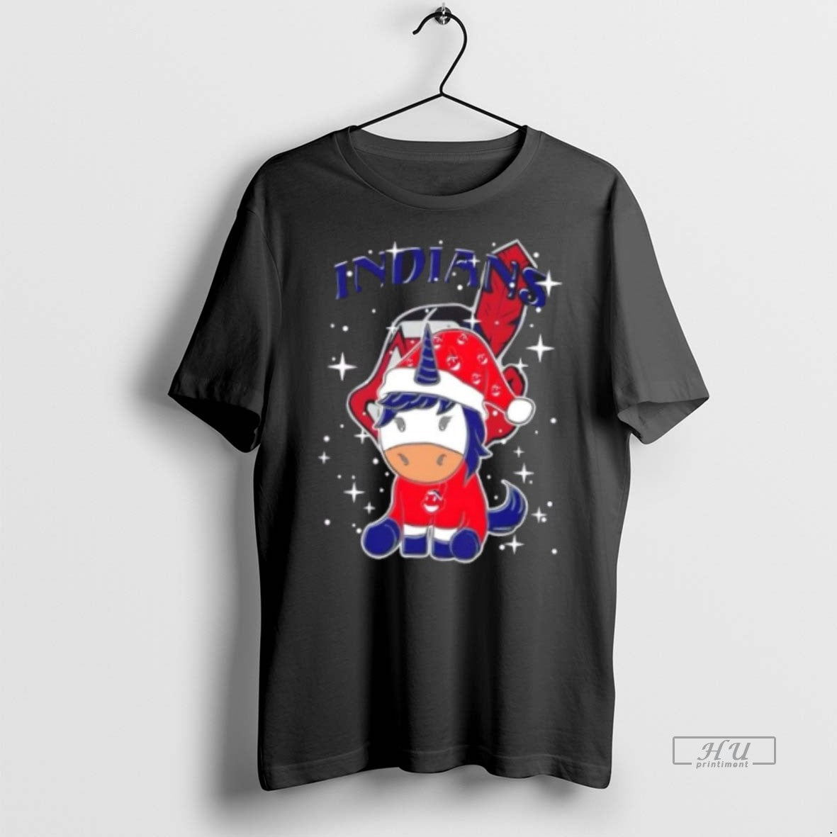 Officials Cleveland Indians Baseball X Unicorn Merry Christmas Premium Tee Shirt Sweater