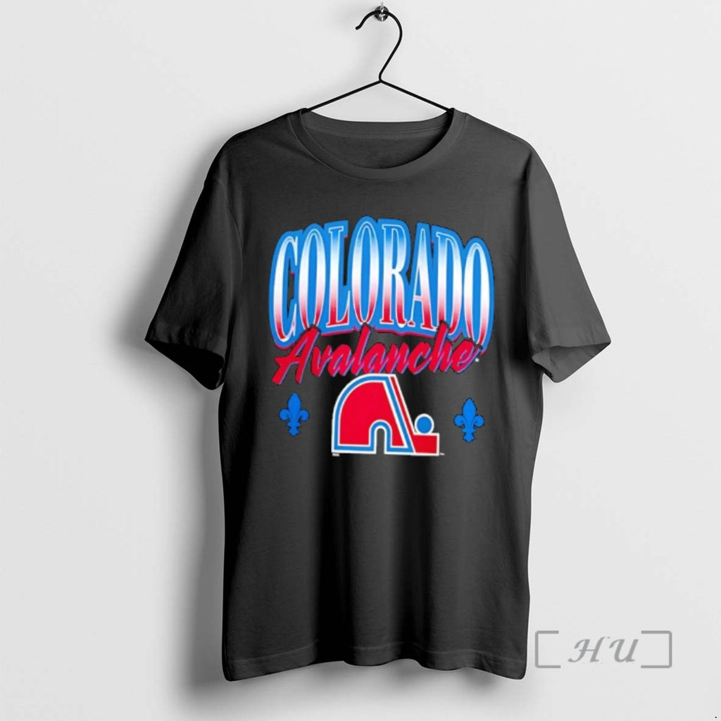 Officials Colorado Avalanche Retro Nordiques Logo Quebec Fleur De Lis