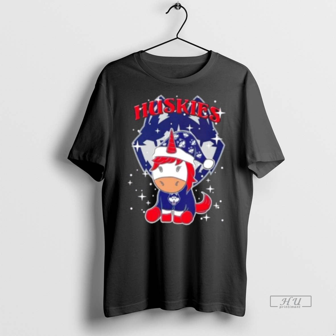 Officials Connecticut Huskies Football X Unicorn Merry Christmas Premium Tee Shirt Sweater