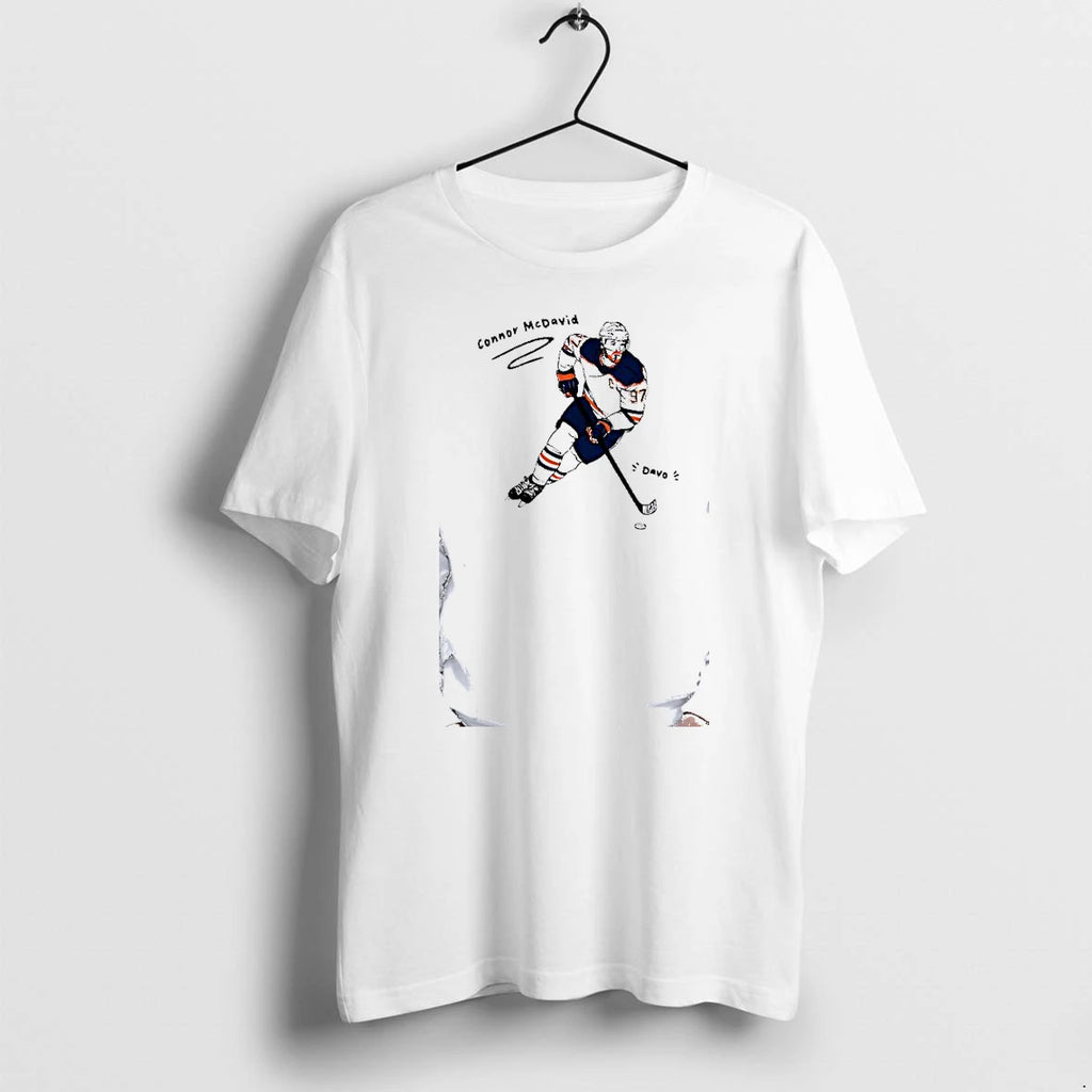 Officials Connor Mcdavid Edmonton Oilers Hockey Davo Player Premium T Shirt