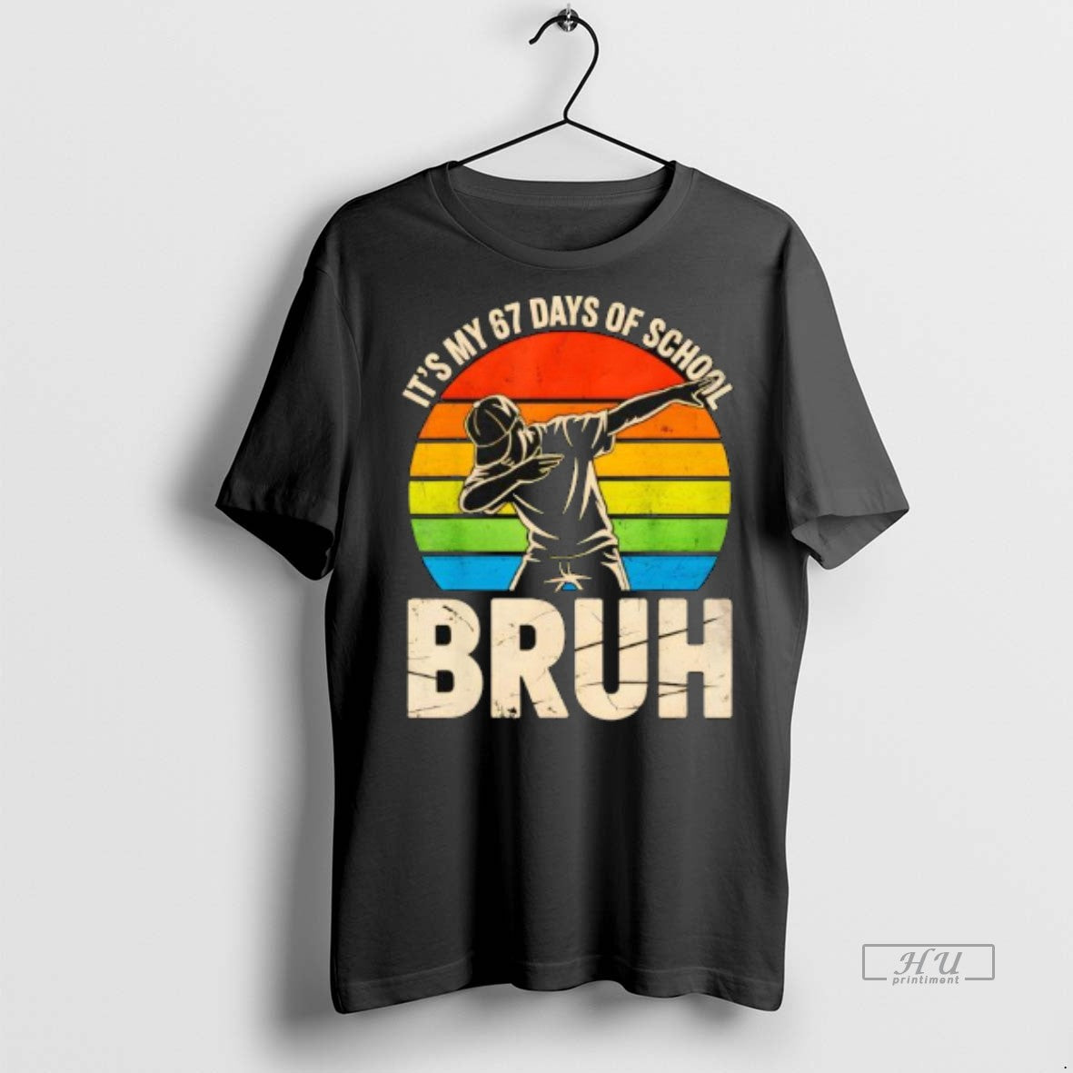 Officials Dabbing Its My 67 Days Of School Bruh Premium Tee Shirt Sweater