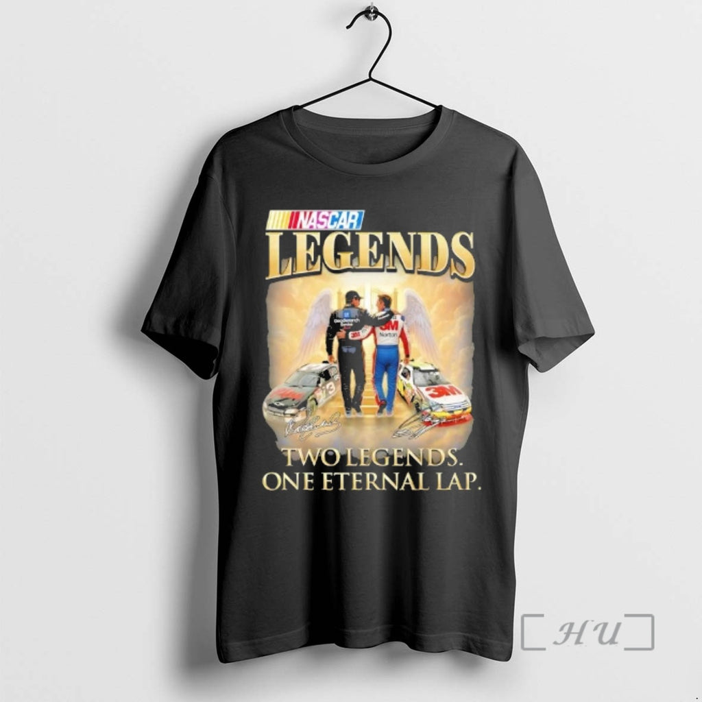 Officials Dale Earnhardt And Greg Biffle Nascar Legends Two Legends One Eternal Lap Signatures Premium