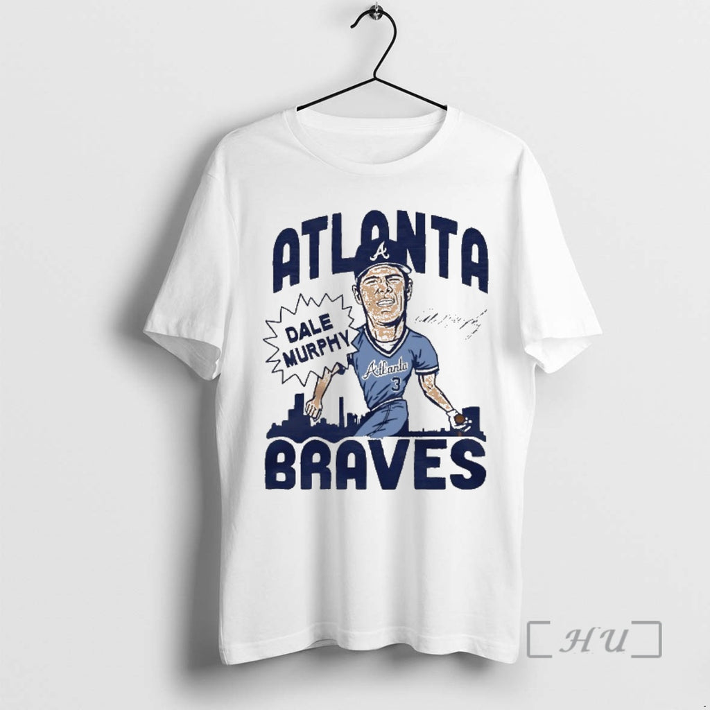 Officials Dale Murphy Swing Atlanta Braves Superstar Caricature Signature