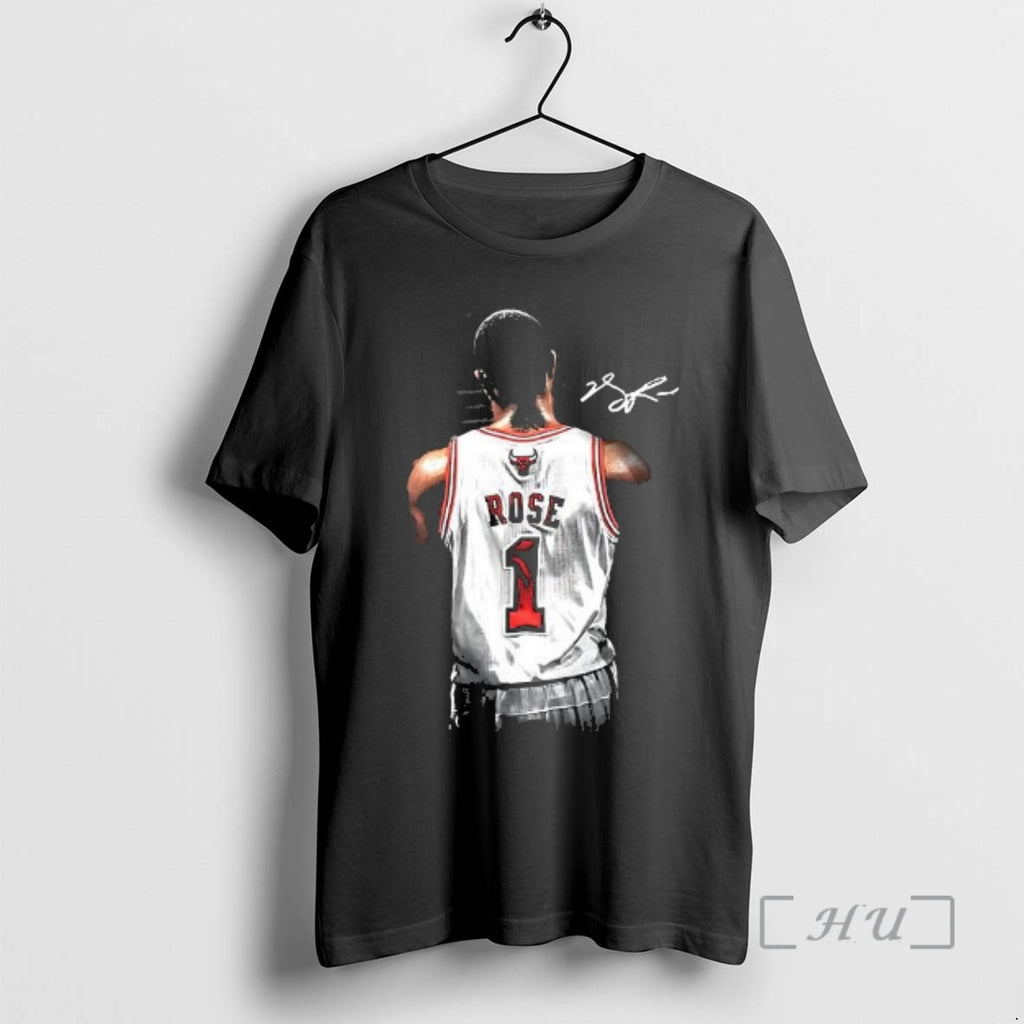 Officials Derrick Rose Chicago Bulls Nba 1 Of 1 Signature Woman Premium T Shirts Sweater
