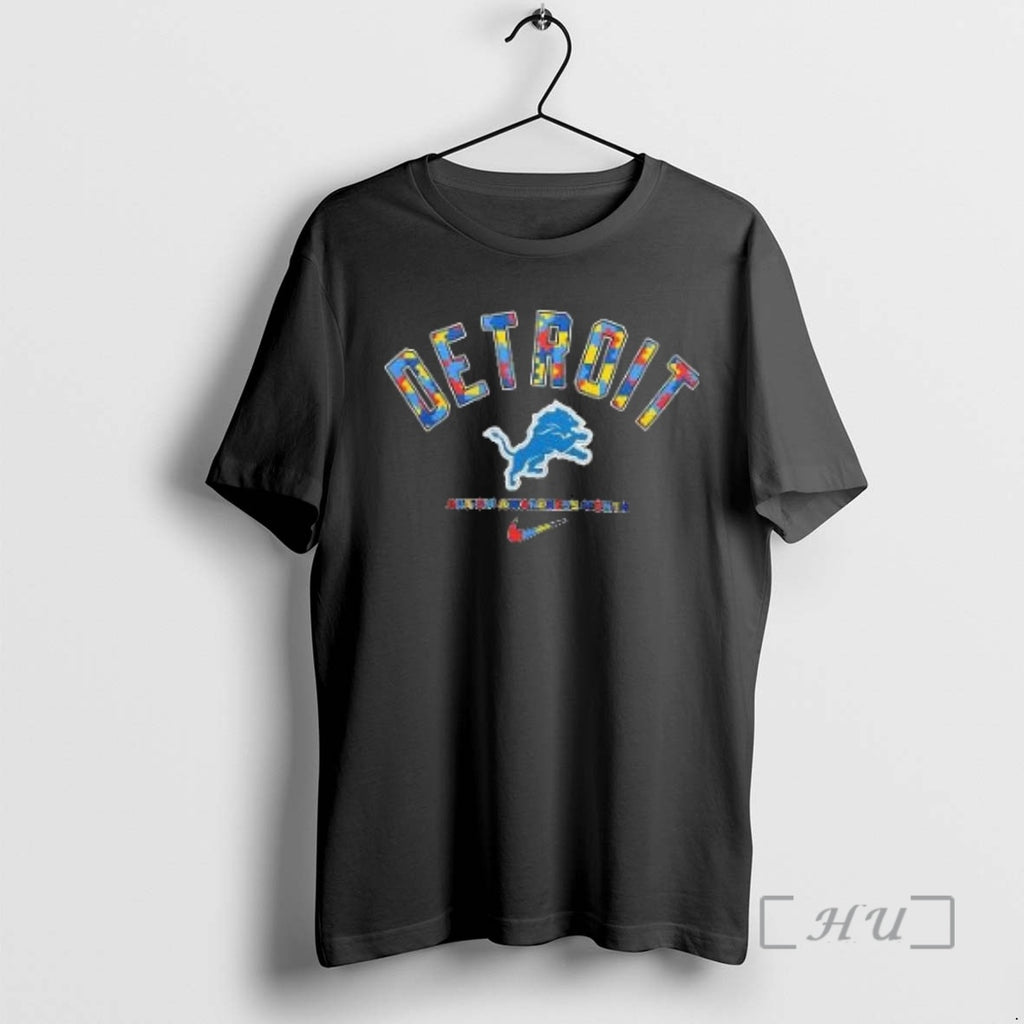 Officials Detroit Lions Autism Awareness Month They Not Like Us 3d Premium T Shirts Sweater