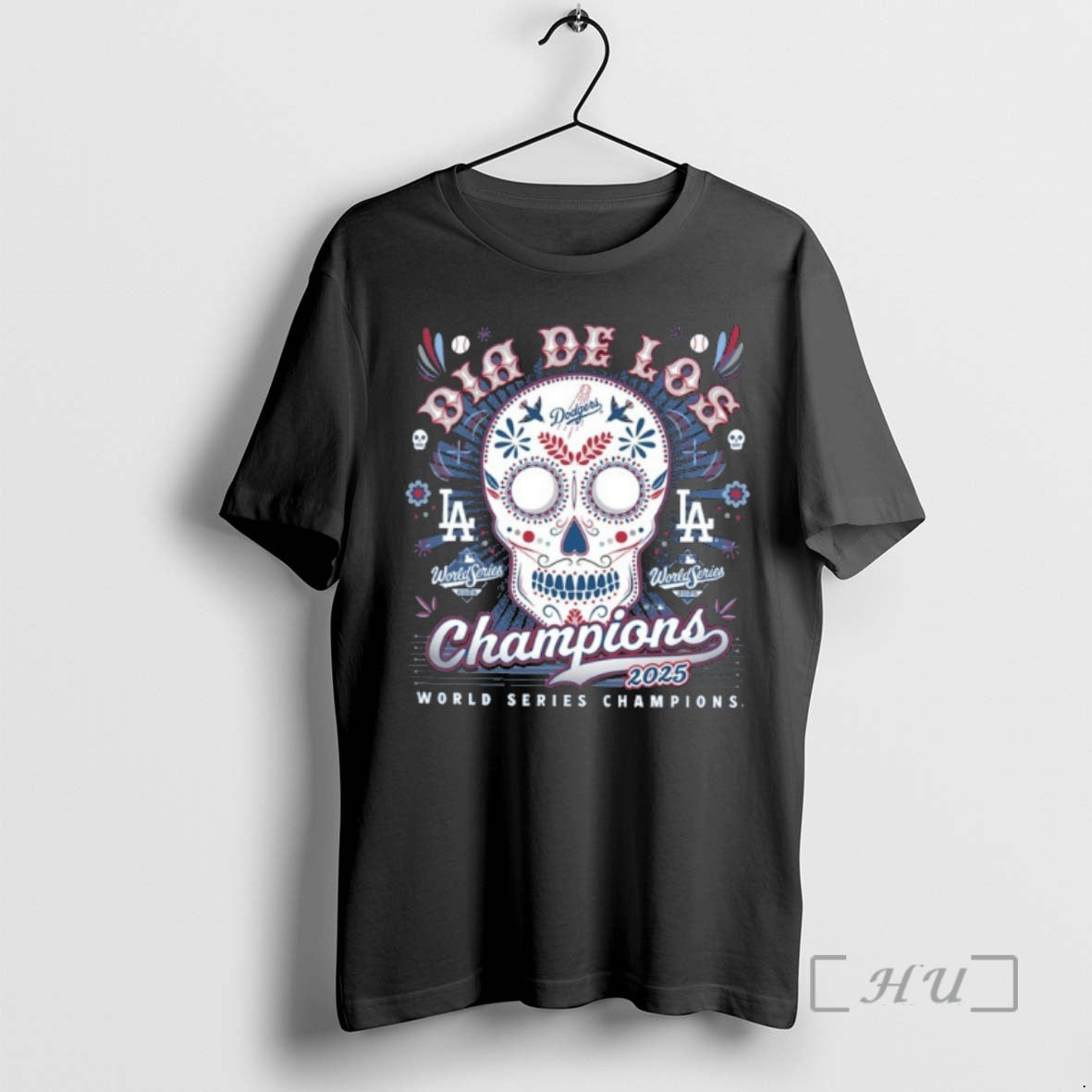 Officials Dia De Los World Series Champions Los Angeles Dodgers Premium T Shirt Sweater