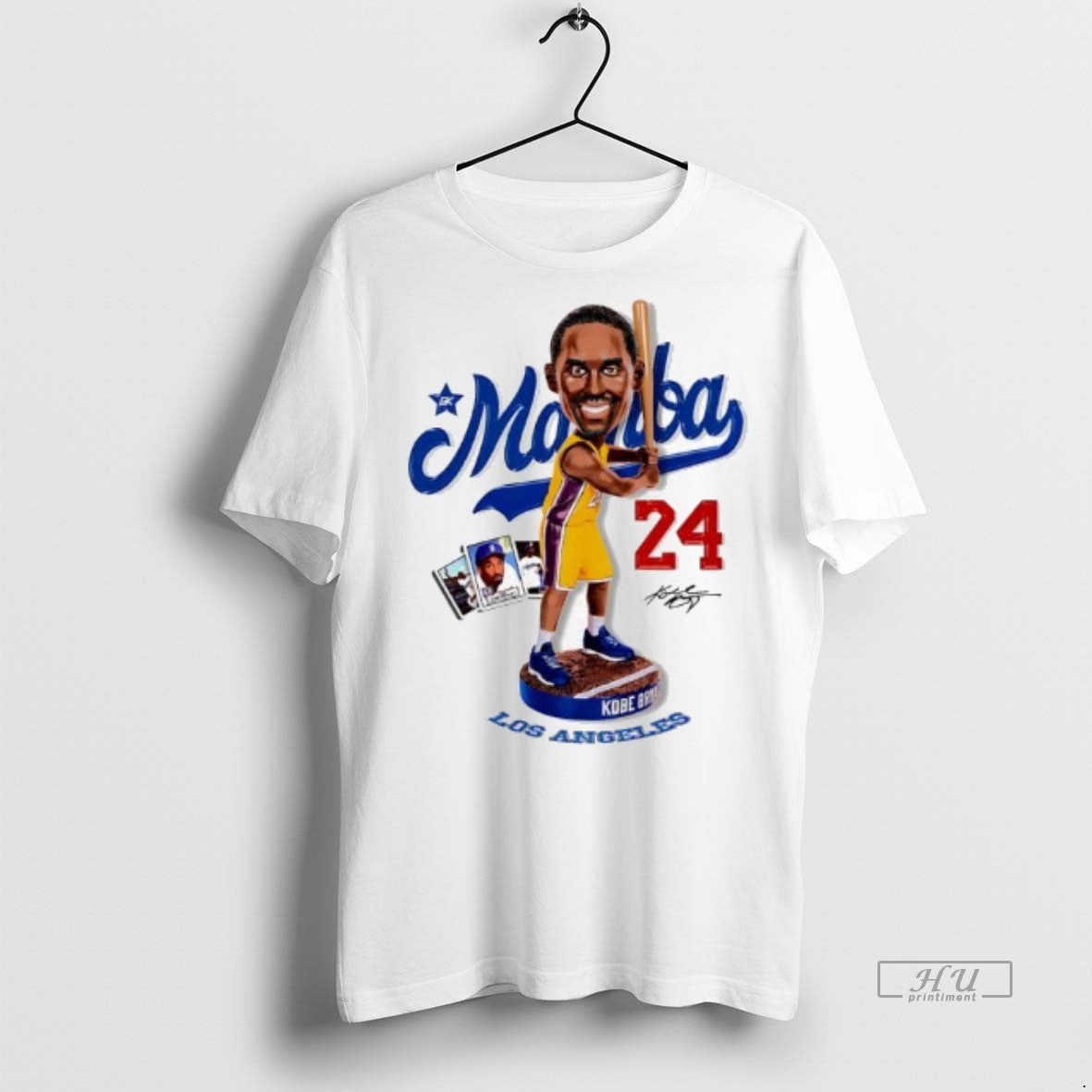 Officials Dodgers Player Kobe Bryant Signtaure Bobblehead Graphic Premium Tee Shirt Sweater
