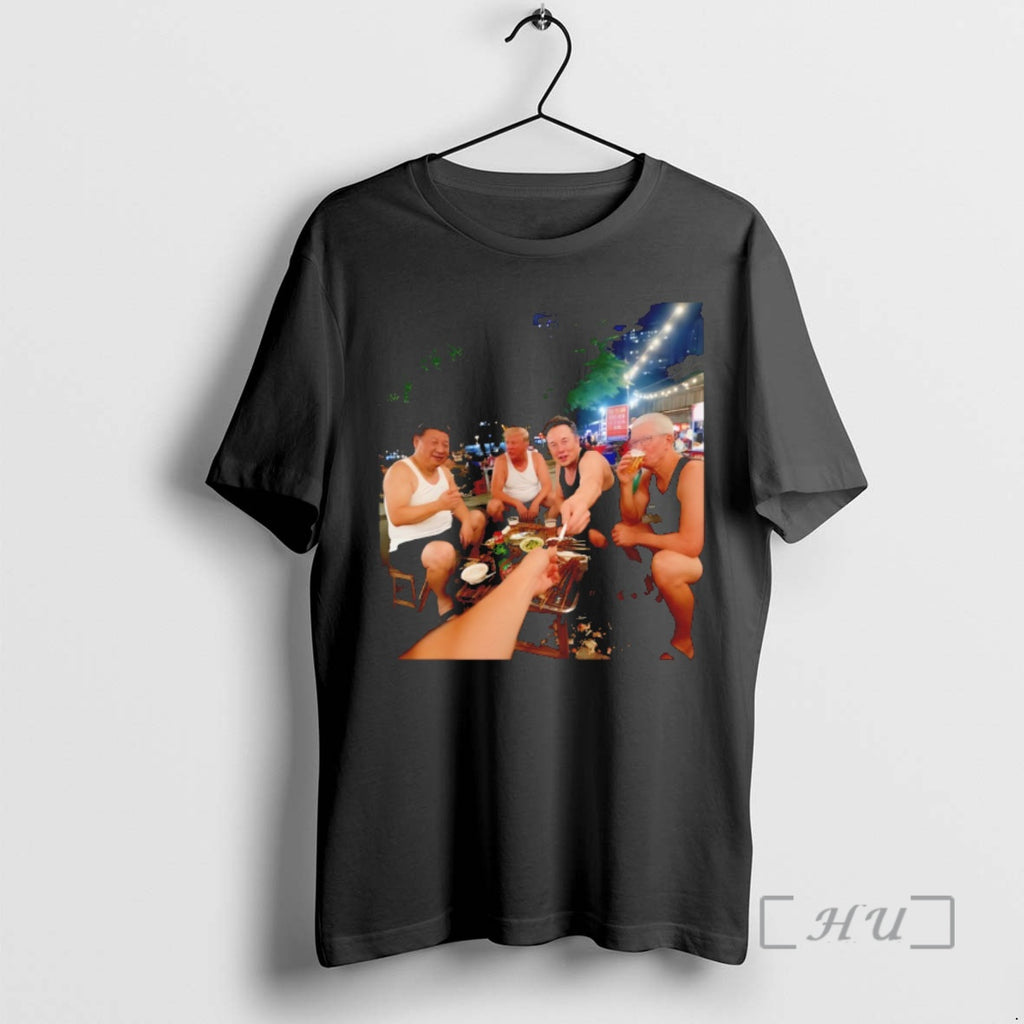 Officials Donald Trump Tim Cook Elon Musk Xi Jinping The Boys Meme Premium T Shirts