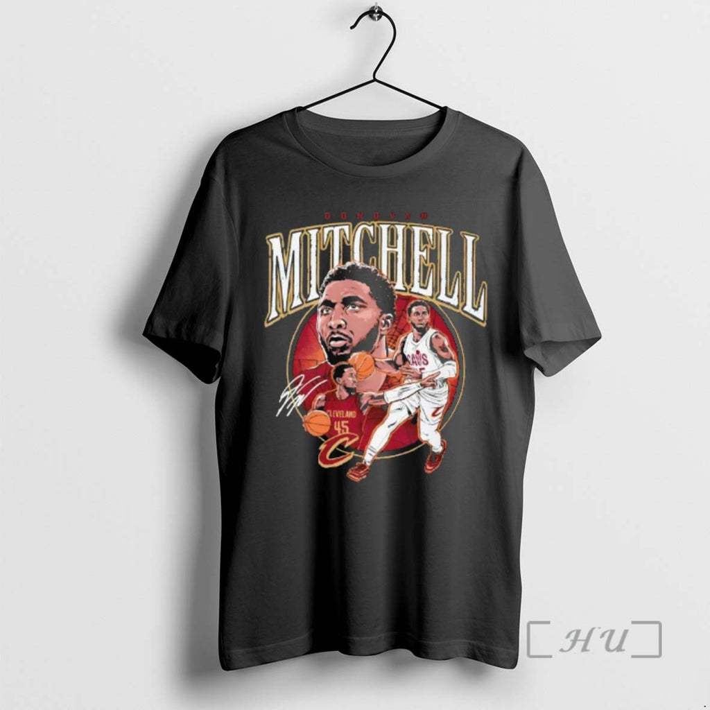 Officials Donovan Mitchell Cleveland Cavaliers Basketball Trio Signature