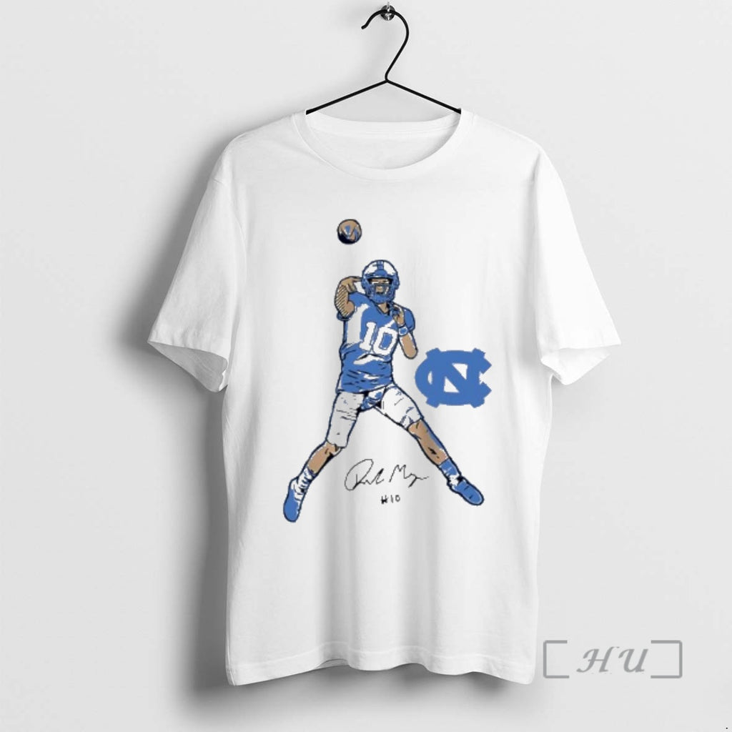 Officials Drake Maye North Carolina Tar Heels Signature Number 10 Football Action 2 Premium