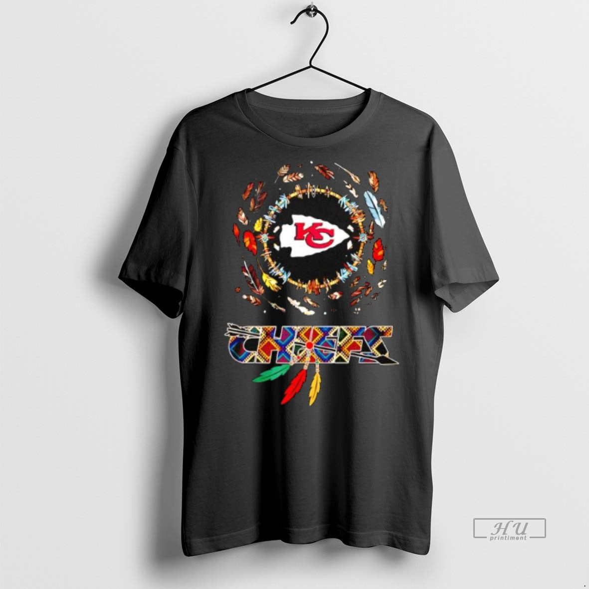 Officials Dreamcatcher Motif X Kansas City Chiefs Vintage Graphic Premium Tee Shirt Sweater
