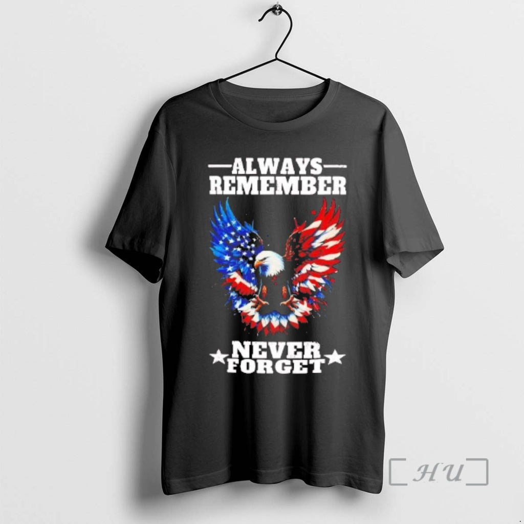 Officials Eagle Always Remember Never Forget American Flag