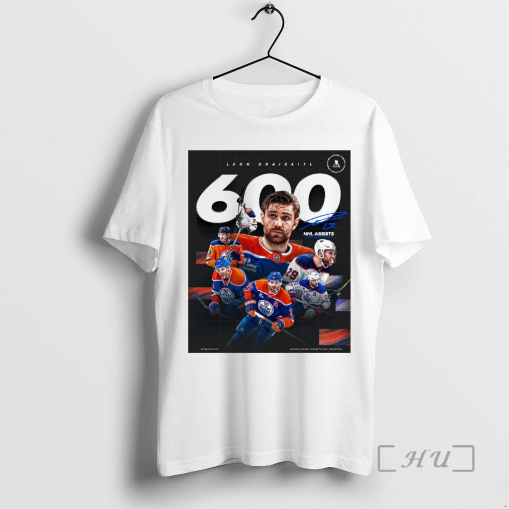 Officials Edmonton Oilers Leon Draisaitl 600 Nhl Assists Signature