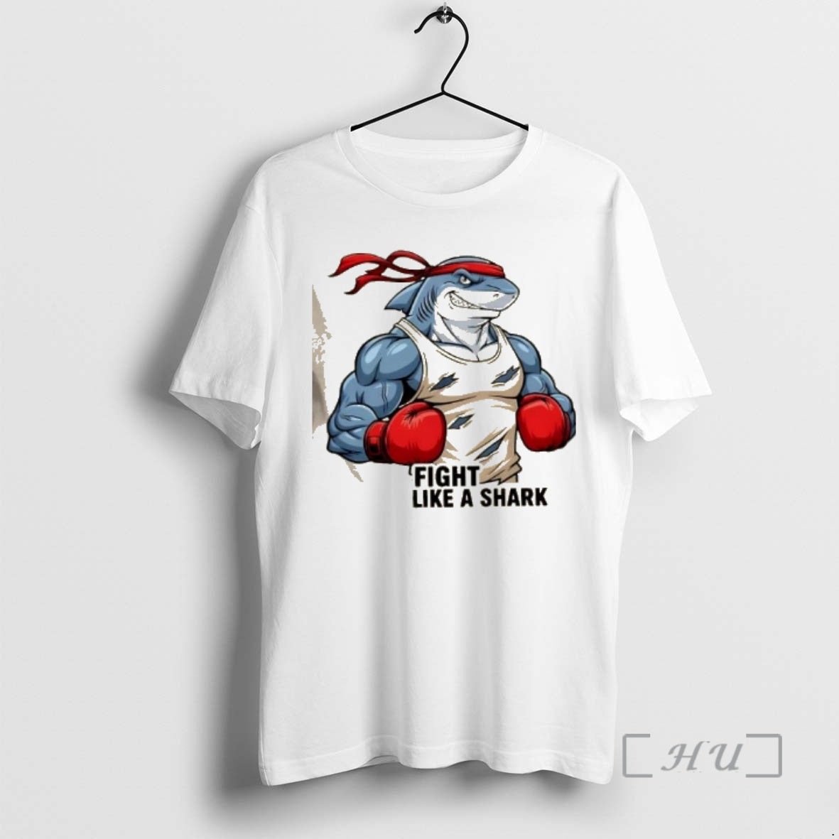 Officials Fight Like A Shark Boxing Shark Gym Premium T Shirt Sweater
