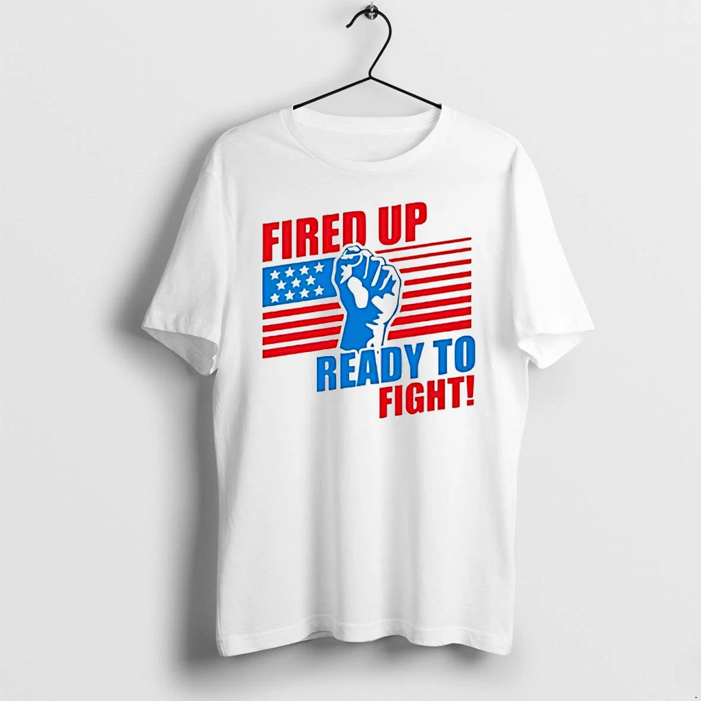 Officials Fired Up And Ready To Go Usa Flag Tee Premium T Shirt