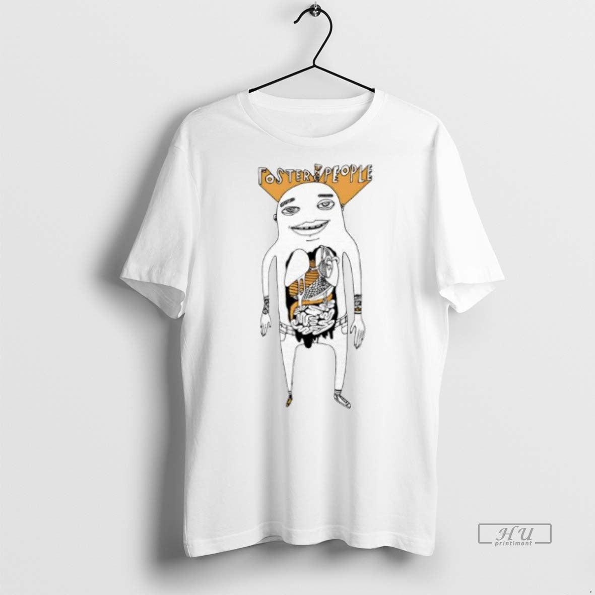 Officials Foster The People Yellow Organ Graphic Premium Tee Shirt Sweater
