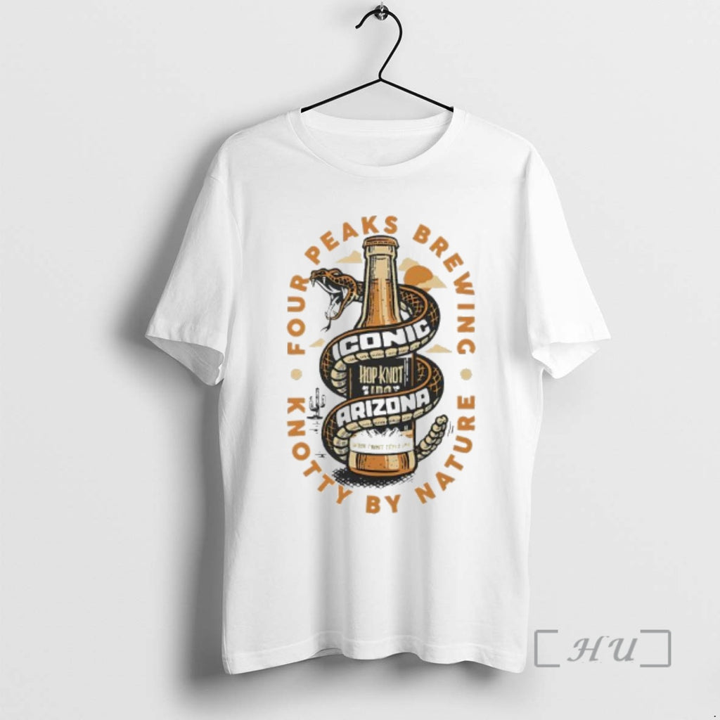 Officials Four Peaks Brewing Company Iconic Arizona Rattlesnake Knotty By Nature Premium T Shirts Sweater
