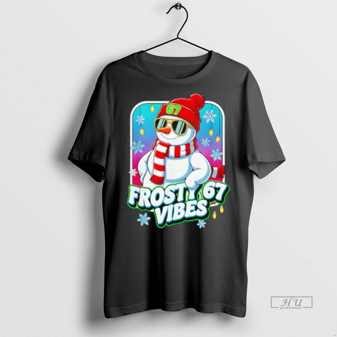 Officials Frosty Vibes 67 Snowman Christmas Premium Tee Shirt Sweater