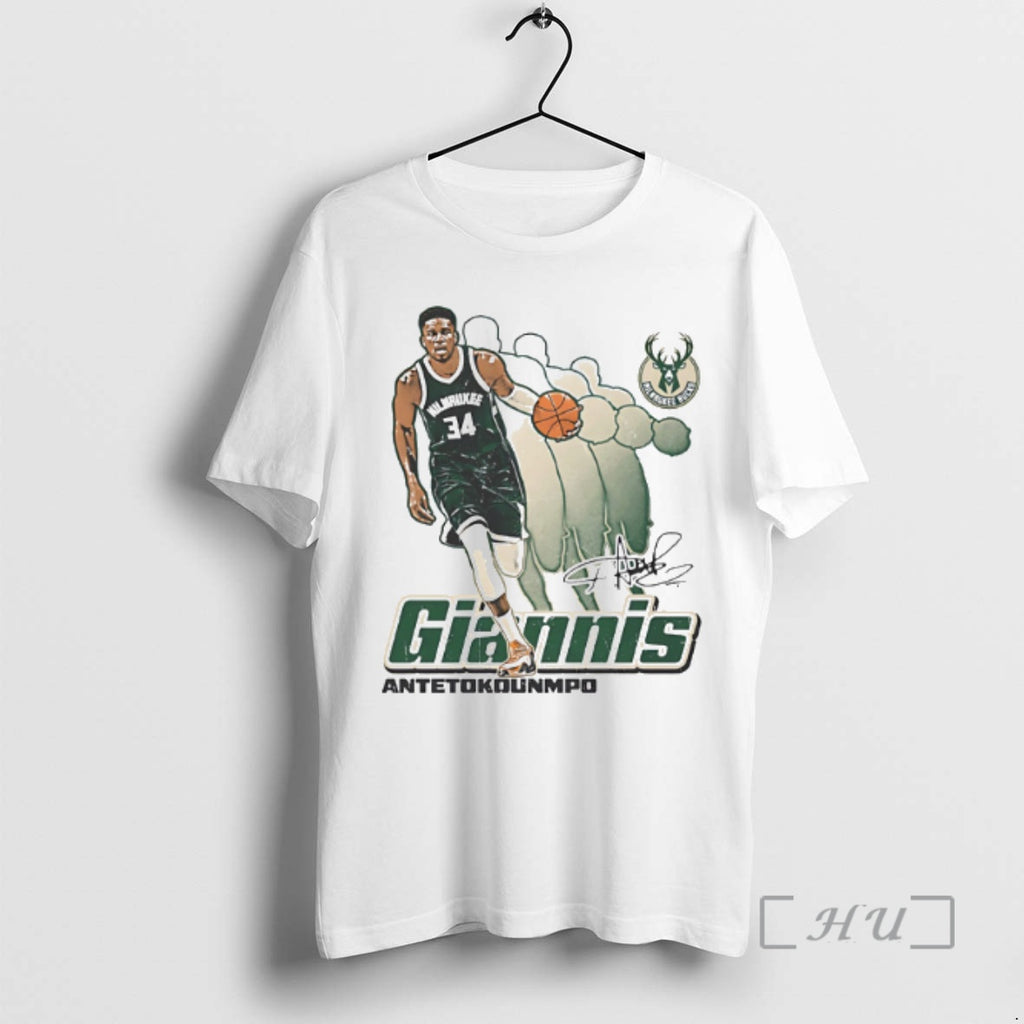 Officials Giannis Antetokounmpo Milwaukee Bucks Retro Signature