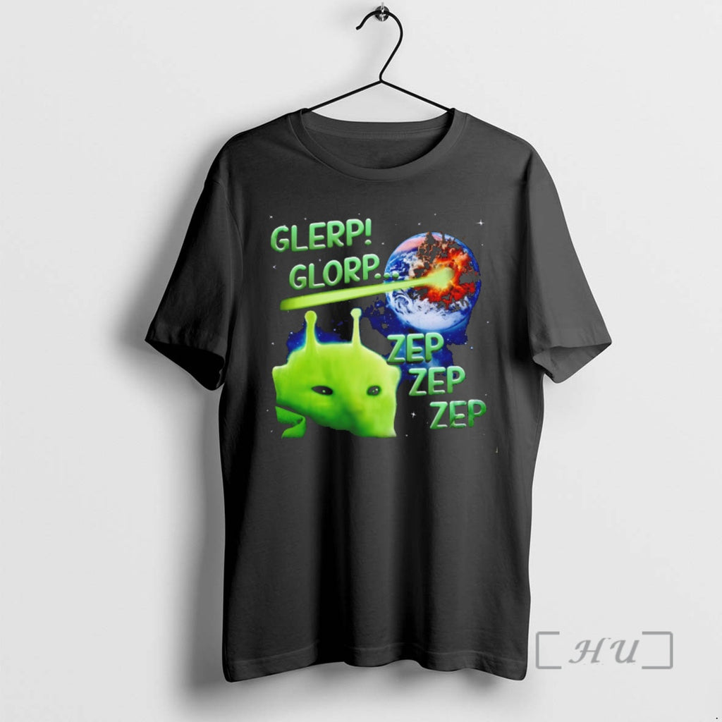 Officials Glerp Glorp Funny Alien Cat Meme